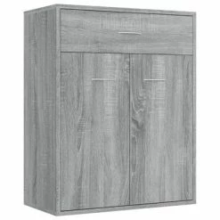 VidaXL Buffet Sonoma gris 60x30x75 cm Bois d'ingénierie