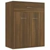 VidaXL Buffet Chêne marron 60x30x75 cm Bois d'ingénierie