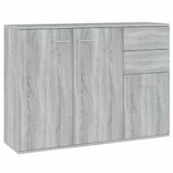 VidaXL Buffet Sonoma gris 105x30x75 cm Bois d'ingénierie