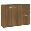 VidaXL Buffet Chêne marron 105x30x75 cm Bois d'ingénierie