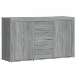 VidaXL Buffet Sonoma gris 120x36x69 cm Bois d'ingénierie