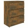 VidaXL Buffet Chêne fumé 60x35x76 cm Bois d'ingénierie