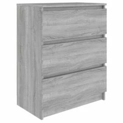 VidaXL Buffet Sonoma gris 60x35x76 cm Bois d'ingénierie