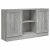 VidaXL Buffet Sonoma gris 120x30,5x70 cm Bois d'ingénierie