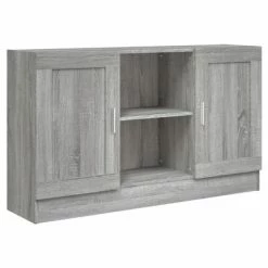 VidaXL Buffet Sonoma gris 120x30,5x70 cm Bois d'ingénierie