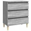 VidaXL Buffet Sonoma gris 60x35x69 cm Bois d'ingénierie