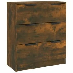 VidaXL Buffet Chêne fumé 60x30x70 cm Bois d'ingénierie