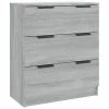 VidaXL Buffet Sonoma gris 60x30x70 cm Bois d'ingénierie