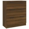 VidaXL Buffet Chêne marron 60x30x70 cm Bois d'ingénierie