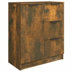 VidaXL Buffet Chêne fumé 60x30x70 cm Bois d'ingénierie