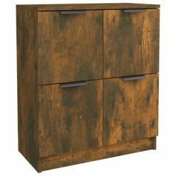 VidaXL Buffet Chêne fumé 60x30x70 cm Bois d'ingénierie