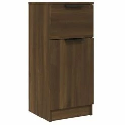 VidaXL Buffet Chêne marron 30x30x70 cm Bois d'ingénierie