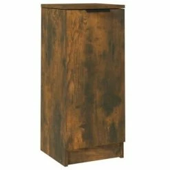 VidaXL Buffet Chêne fumé 30x30x70 cm Bois d'ingénierie