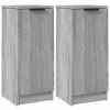 VidaXL Buffets 2 pcs Sonoma gris 30x30x70 cm Bois d'ingénierie