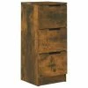 VidaXL Buffet Chêne fumé 30x30x70 cm Bois d'ingénierie