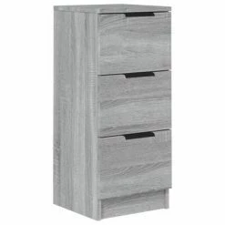 VidaXL Buffet Sonoma gris 30x30x70 cm Bois d'ingénierie