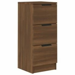 VidaXL Buffet Chêne marron 30x30x70 cm Bois d'ingénierie