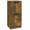 VidaXL Buffet Chêne fumé 30x30x70 cm Bois d'ingénierie