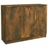 VidaXL Buffet Chêne fumé 90,5x30x70 cm Bois d'ingénierie