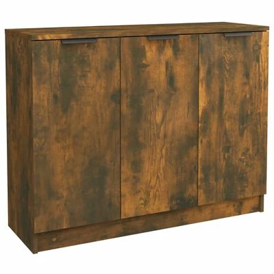 VidaXL Buffet Chêne fumé 90,5x30x70 cm Bois d'ingénierie 1 VidaXL Buffet Chêne fumé 90,5x30x70 cm Bois d'ingénierie