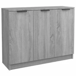 VidaXL Buffet Sonoma gris 90,5x30x70 cm Bois d'ingénierie
