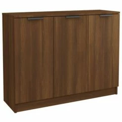 VidaXL Buffet Chêne marron 90,5x30x70 cm Bois d'ingénierie