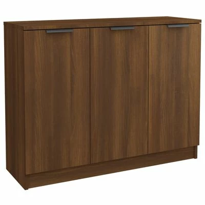 VidaXL Buffet Chêne marron 90,5x30x70 cm Bois d'ingénierie 1 VidaXL Buffet Chêne marron 90,5x30x70 cm Bois d'ingénierie