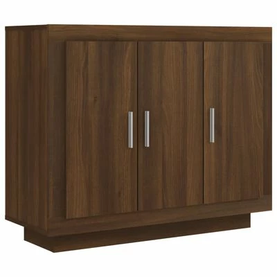 VidaXL Buffet Chêne marron 92x35x75 cm Bois d'ingénierie 1 VidaXL Buffet Chêne marron 92x35x75 cm Bois d'ingénierie