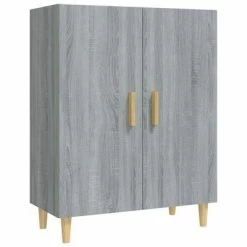 VidaXL Buffet Sonoma gris 70x34x90 cm Bois d'ingénierie