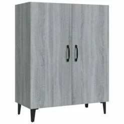 VidaXL Buffet Sonoma gris 70x34x90 cm Bois d'ingénierie