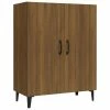 VidaXL Buffet Chêne marron 70x34x90 cm Bois d'ingénierie