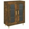 VidaXL Buffet Chêne fumé 69,5x34x90 cm Bois d'ingénierie