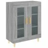 VidaXL Buffet Sonoma gris 69,5x34x90 cm Bois d'ingénierie