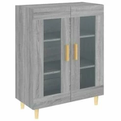 VidaXL Buffet Sonoma gris 69,5x34x90 cm Bois d'ingénierie