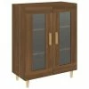 VidaXL Buffet Chêne marron 69,5x34x90 cm Bois d'ingénierie
