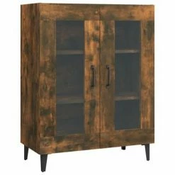 VidaXL Buffet Chêne fumé 69,5x34x90 cm Bois d'ingénierie