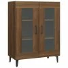 VidaXL Buffet Chêne marron 69,5x34x90 cm Bois d'ingénierie