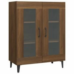 VidaXL Buffet Chêne marron 69,5x34x90 cm Bois d'ingénierie