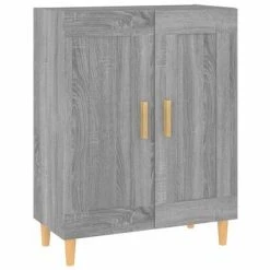 VidaXL Buffet Sonoma gris 69,5x34x90 cm Bois d'ingénierie