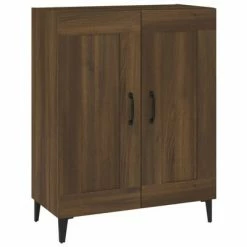 VidaXL Buffet Chêne marron 69,5x34x90 cm Bois d'ingénierie