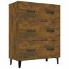 VidaXL Buffet Chêne fumé 69,5x34x90 cm Bois d'ingénierie