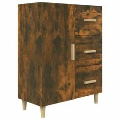 VidaXL Buffet Chêne fumé 69,5x34x90 cm Bois d'ingénierie