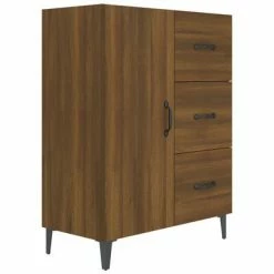 VidaXL Buffet Chêne marron 69,5x34x90 cm Bois d'ingénierie
