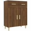 VidaXL Buffet Chêne marron 69,5x34x89 cm Bois d'ingénierie