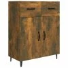 VidaXL Buffet Chêne fumé 69,5x34x90 cm Bois d'ingénierie