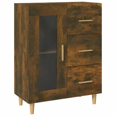 VidaXL Buffet Chêne fumé 69,5x34x90 cm Bois d'ingénierie 1 VidaXL Buffet Chêne fumé 69,5x34x90 cm Bois d'ingénierie