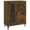 VidaXL Buffet Chêne fumé 69,5x34x90 cm Bois d'ingénierie