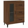 VidaXL Buffet Chêne marron 69,5x34x90 cm Bois d'ingénierie
