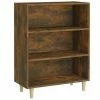 VidaXL Buffet Chêne fumé 69,5x32,5x90 cm Bois d'ingénierie