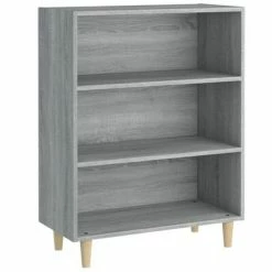 VidaXL Buffet Sonoma gris 69,5x32,5x90 cm Bois d'ingénierie